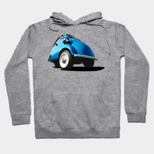 Isetta bubble car in blue Hoodie